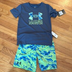 NWT Under Armour boys short and tee set